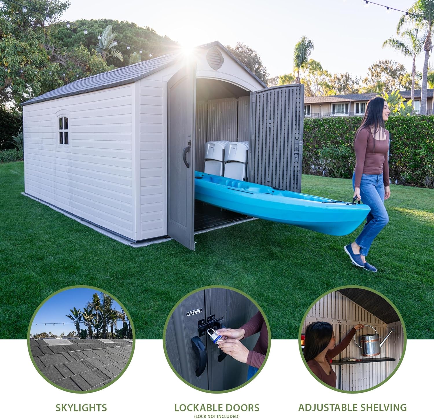 Step-by-step guide for Lifetime 8x15 shed review - complete tutorial