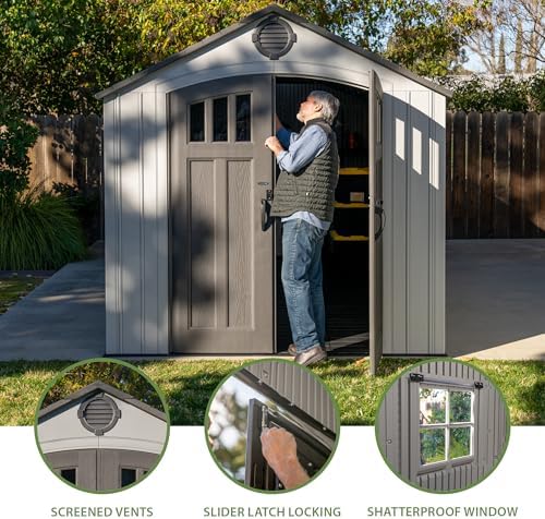 Lifetime 8x20 Storage Shed Review unboxing and complete package contents