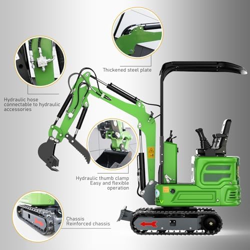 MACHPRO 1.2 Ton Excavator review unboxing showing complete package