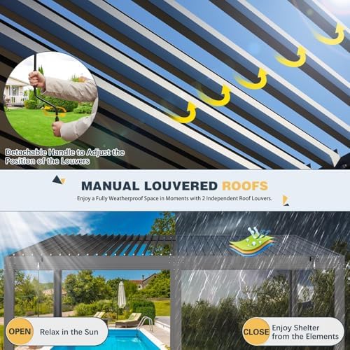 Reviews - MELLCOM Louvered Pergola Review: Honest Pros & Cons Analysis MELLCOM louvered pergola review unboxing and complete package contents