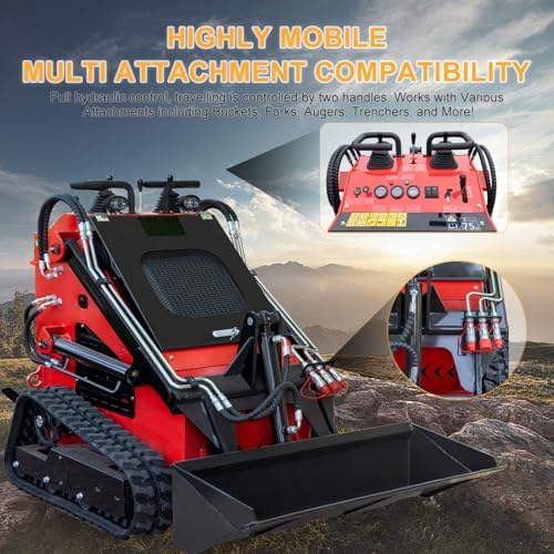 MS380T Mini Crawler review performance test moving gravel