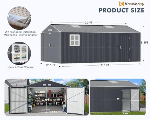 Reviews - Metal Garage Shed 13x20 Review: Honest Pros, Cons & Verdict Metal Garage Shed 13x20 review unboxing and complete package contents
