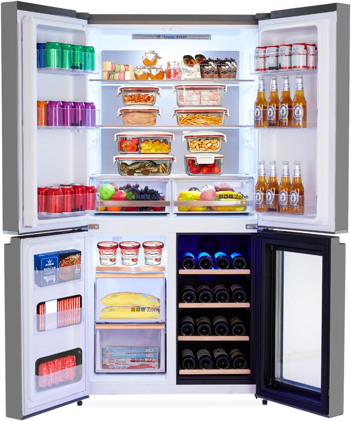 MilleLoom 36 inch refrigerator review - detailed features and technical specifications