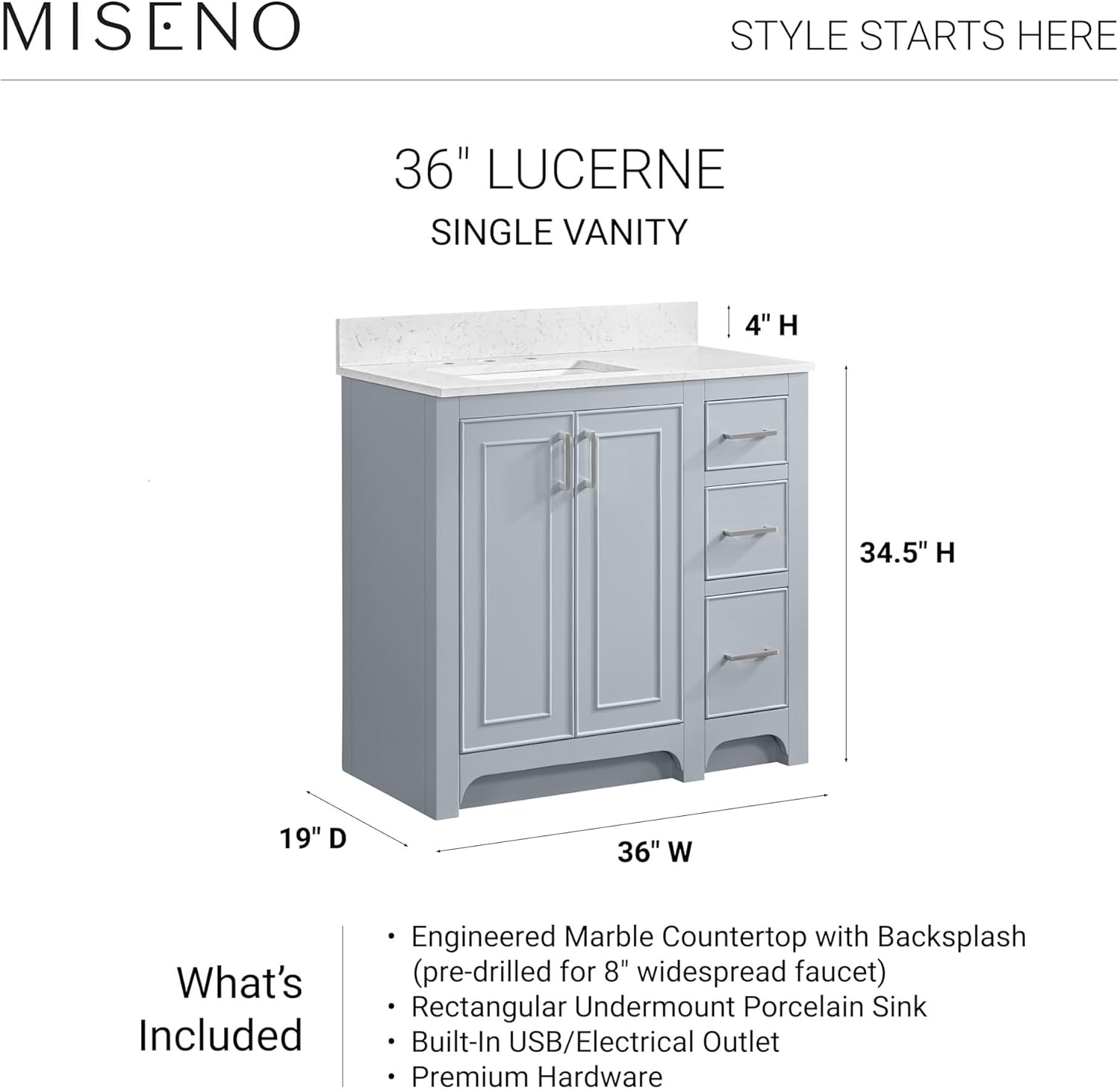 Step-by-step guide for Miseno Lucerne 36 vanity review - complete tutorial