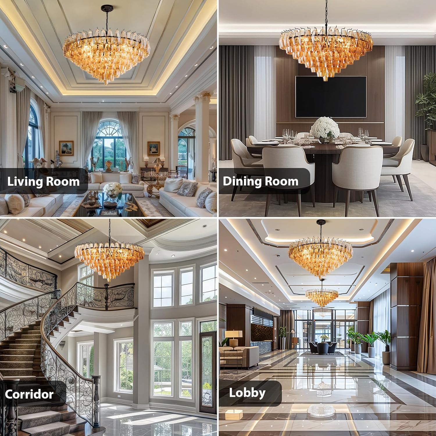 Step-by-step installation of Modern Round Chandelier