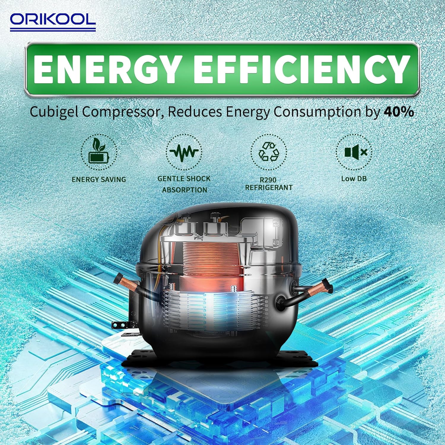 Orikool 81W freezer review unboxing and complete package contents