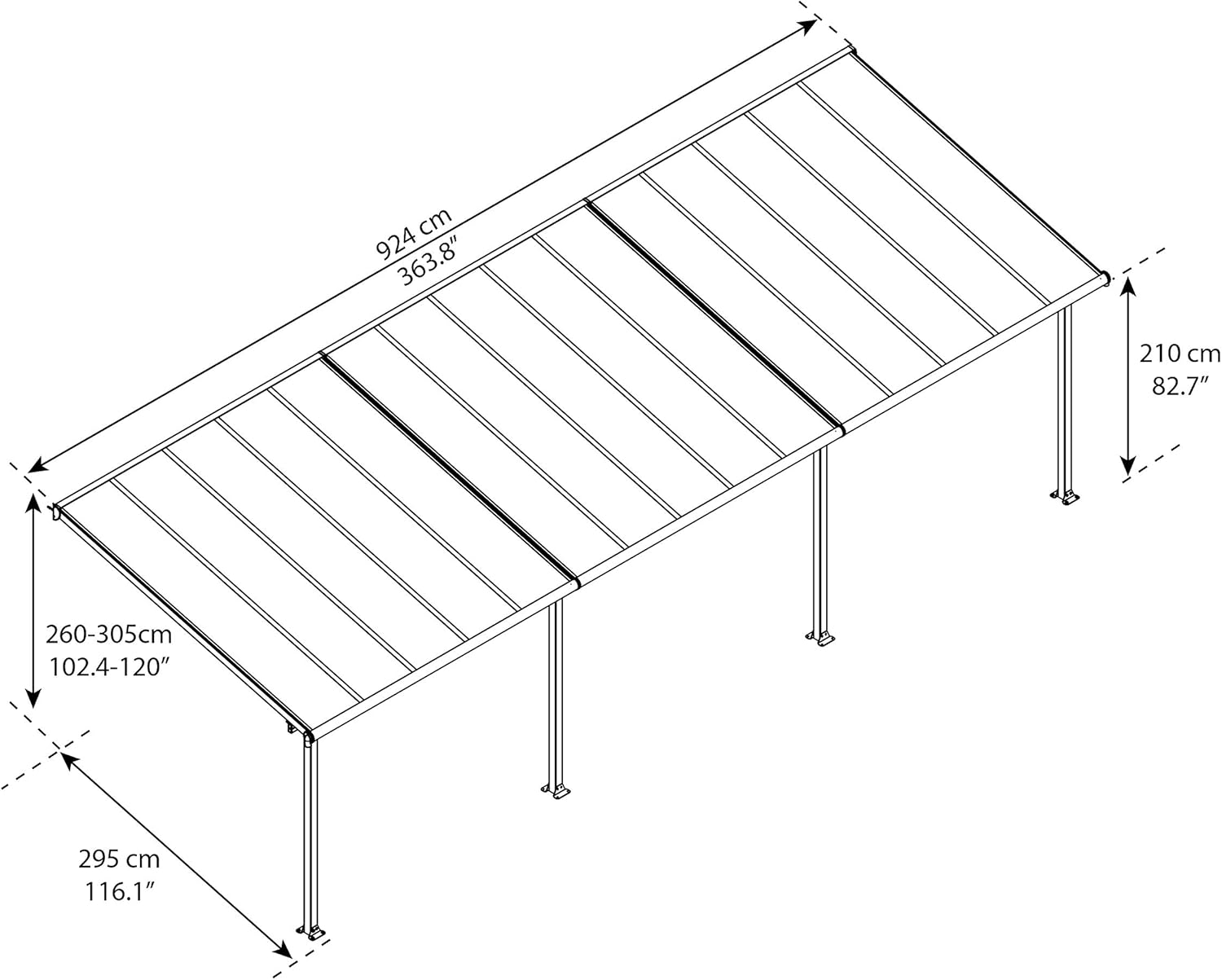 Palram Olympia patio cover review unboxing and complete package contents