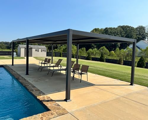 Image 1 of Purple Leaf louvered pergola review