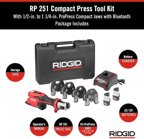 RIDGID RP 251 Press Tool review unboxing and complete package contents