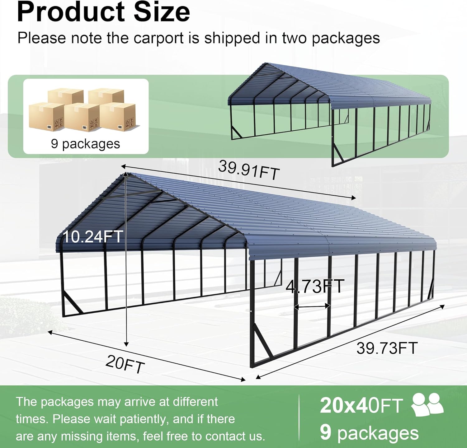 Reviews - RITERYIFER 20x40 Carport Review: Our Honest Hands-On Experience RITERYIFER 20x40 carport review unboxing and complete package contents