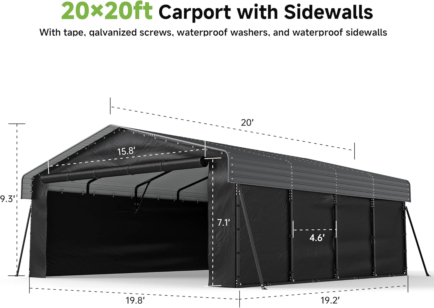Real Relax 20x20ft Carport review performance testing and real-world results