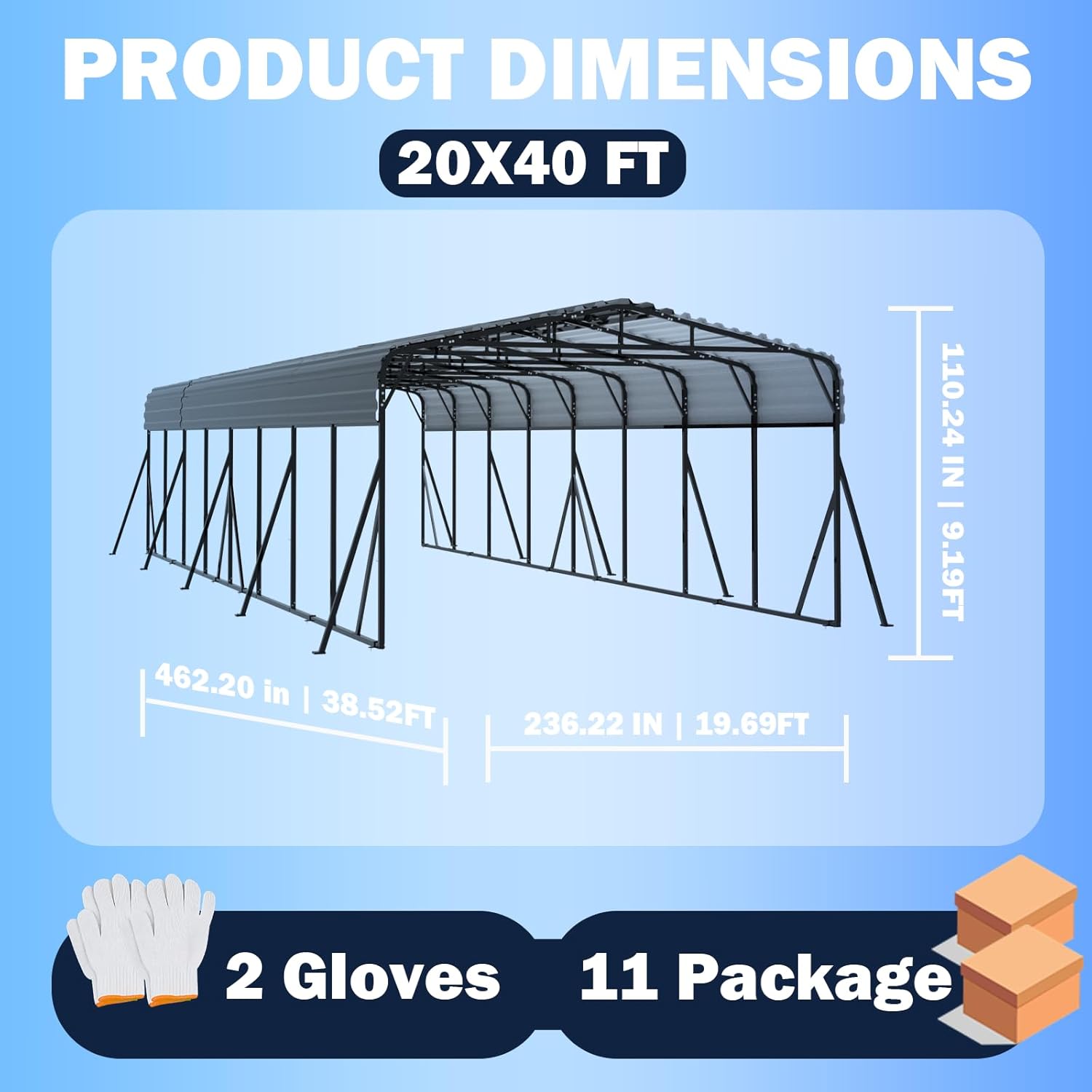 Step-by-step guide for Ruelyn 20x40 carport review - complete tutorial
