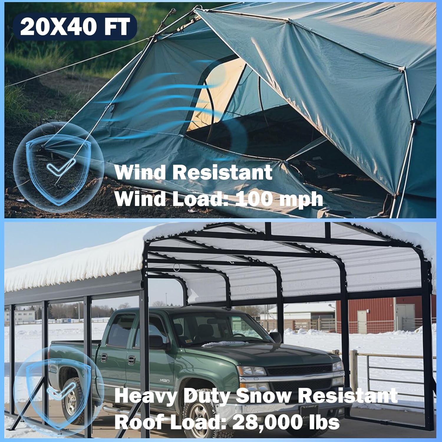Ruelyn 20x40 carport review performance testing and real-world results