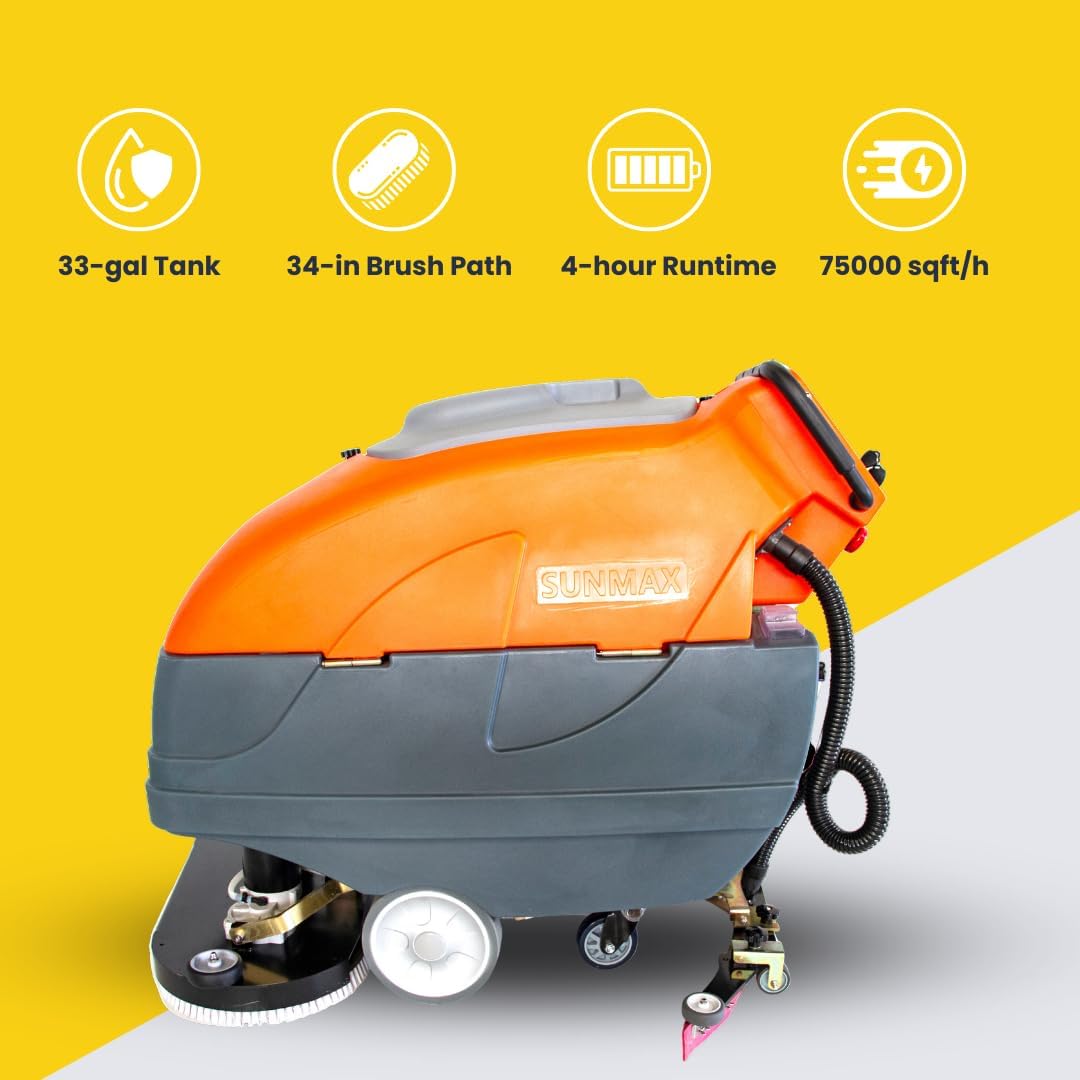 Reviews - SUNMAX 34 Floor Scrubber Review: Our Honest Hands-On Test SUNMAX 34 floor scrubber review unboxing and complete package contents