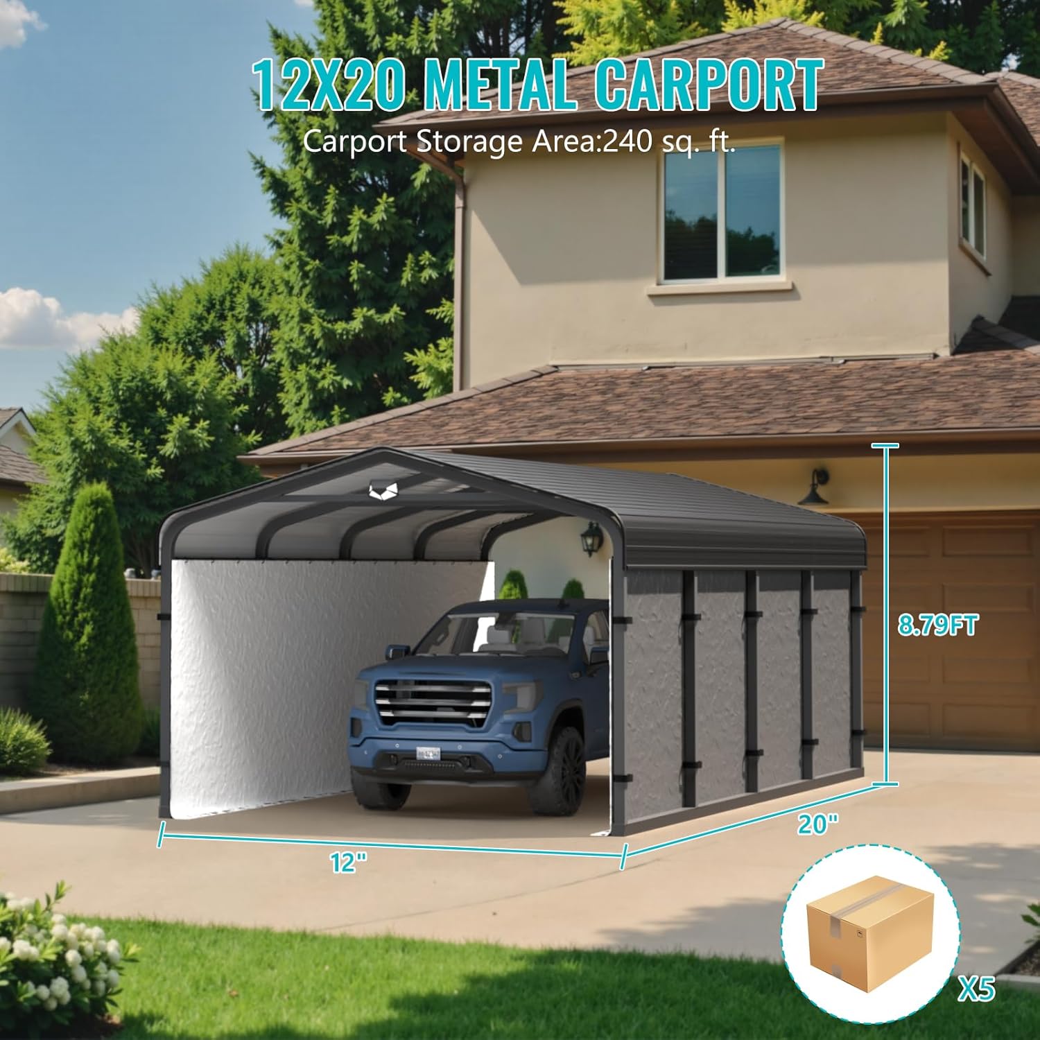 Reviews - Sannwsg Metal Carport Review: Honest Pros & Cons Tested Sannwsg metal carport review unboxing and complete package contents