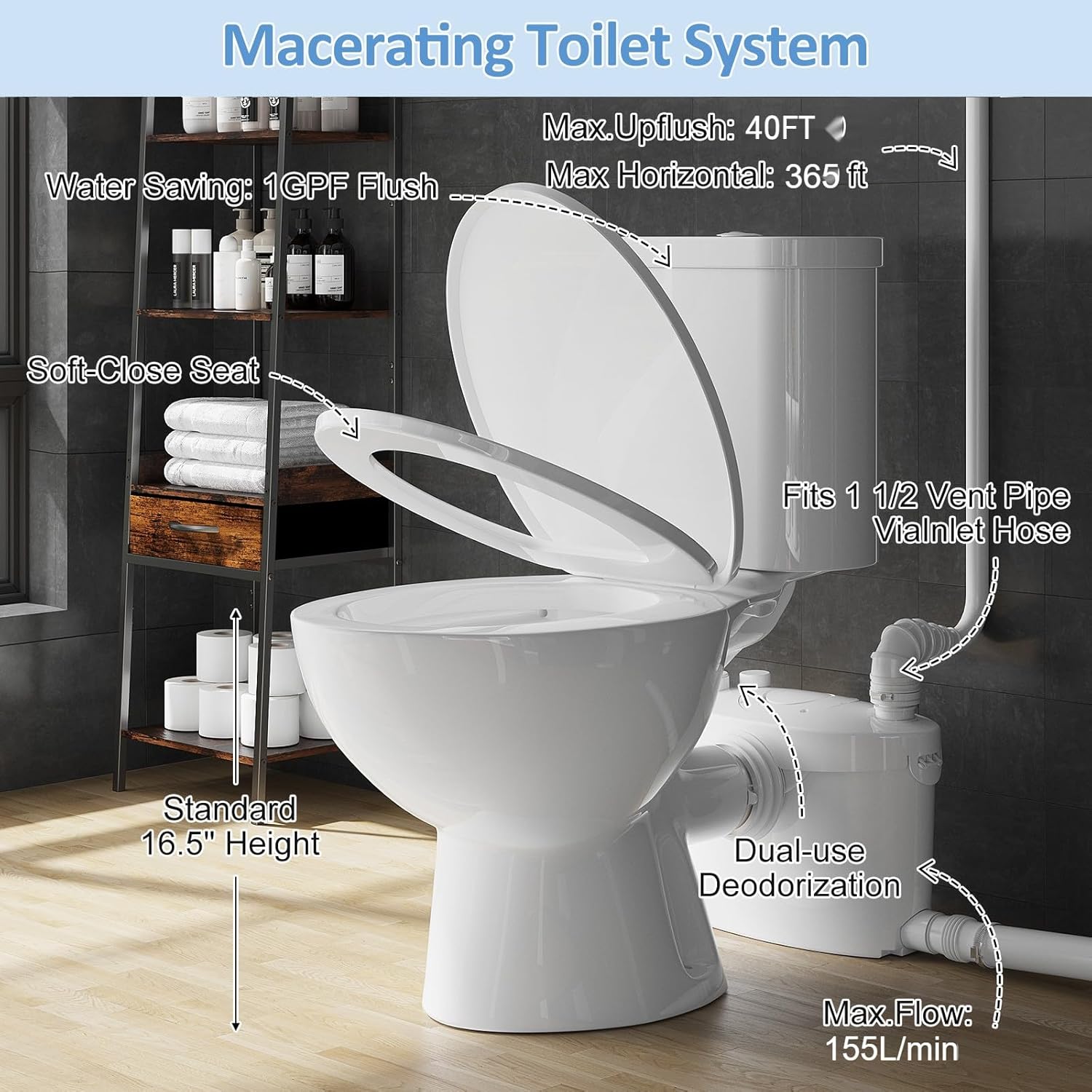 Simple Project 750W PRO Macerating Toilet review unboxing and complete package contents