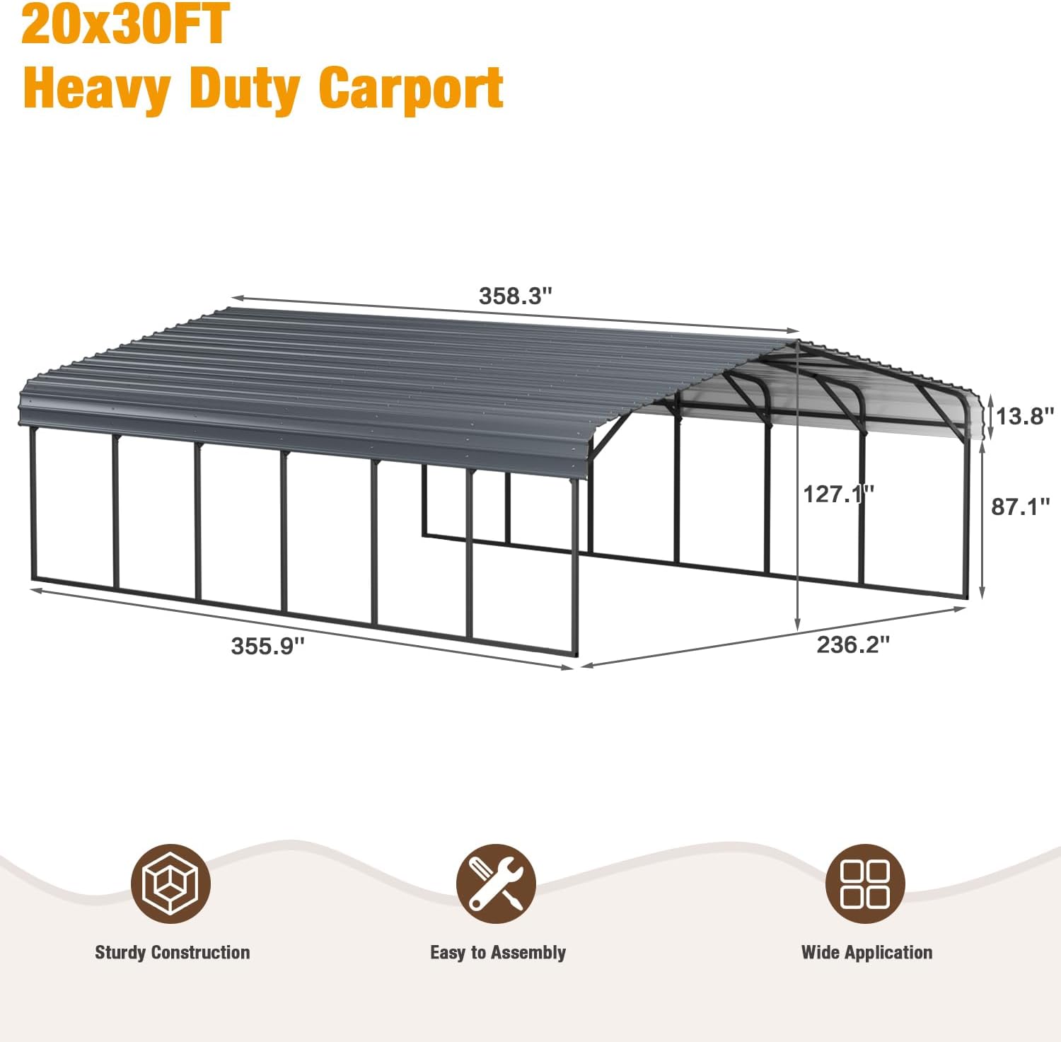 Reviews - Soligel 20x30 Metal Carport Review: Honest Pros & Cons Soligel 20x30 metal carport review unboxing and complete package contents