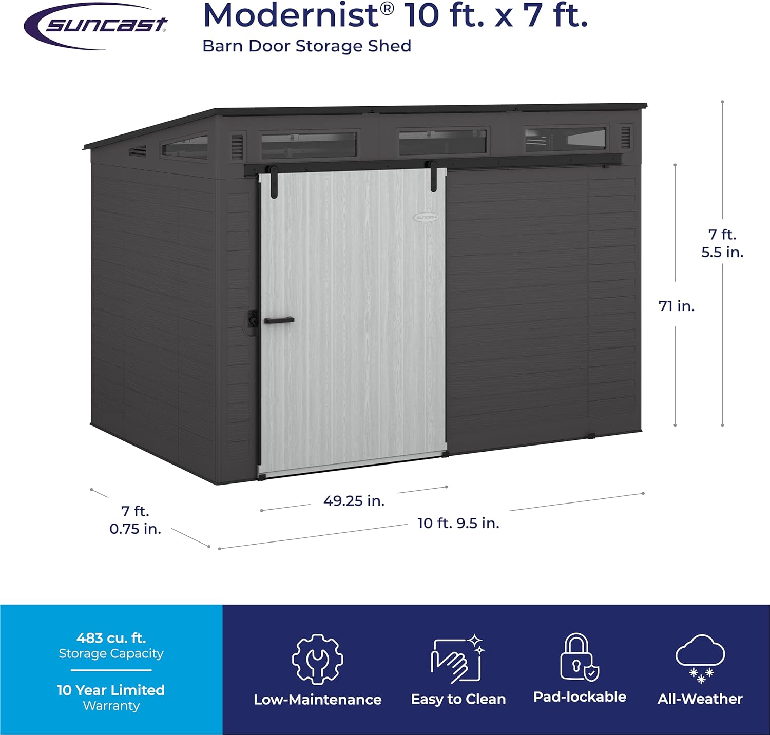 Step-by-step guide for Suncast Modernist shed review - complete tutorial