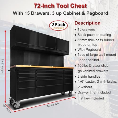 UYRIE 72 Rolling Tool Chest review unboxing and complete package contents