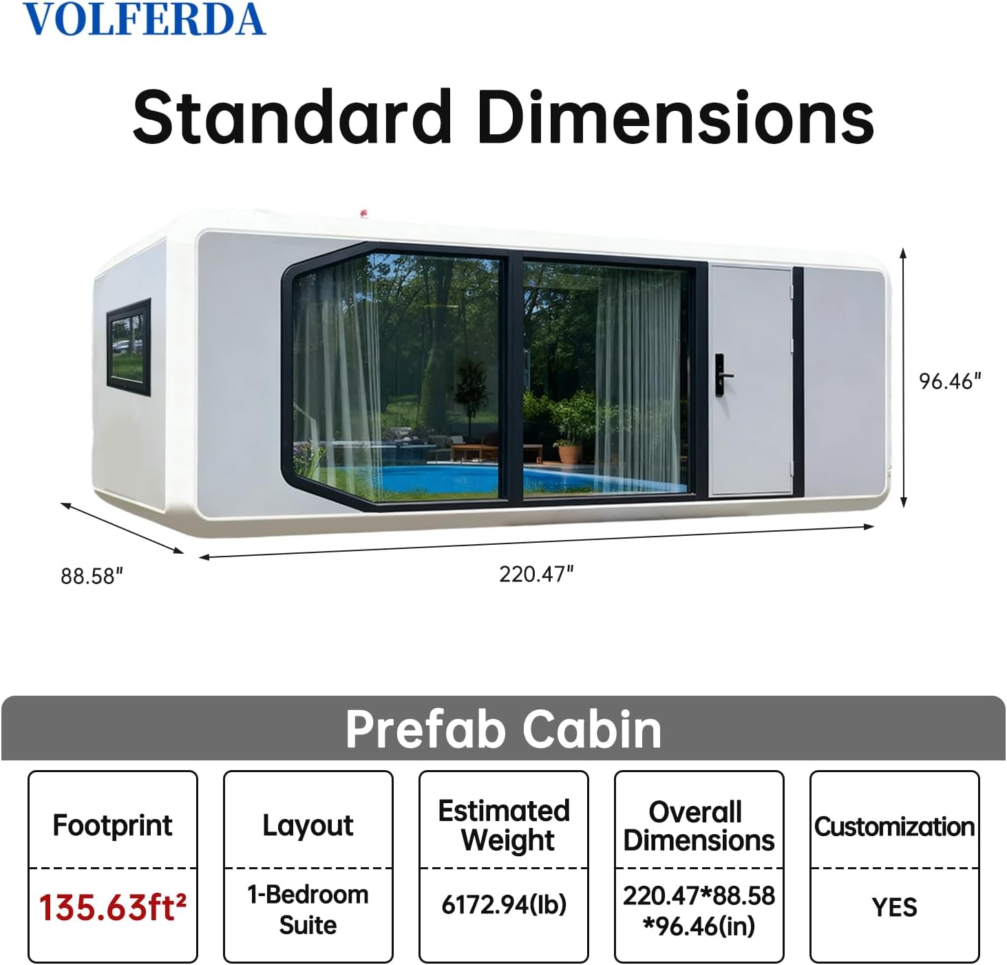 VOLFERDA prefab cabin review unboxing and complete package contents