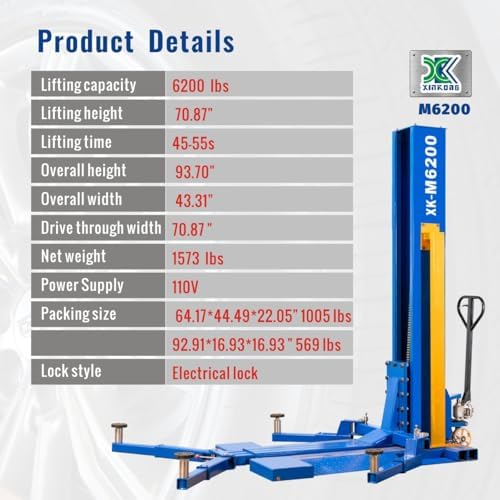 Step-by-step XK M6200 car lift review installation guide