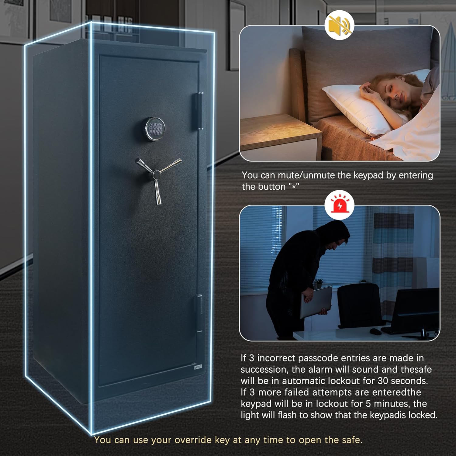 XPEDITION 24 gun safe review showing fire resistance testing results