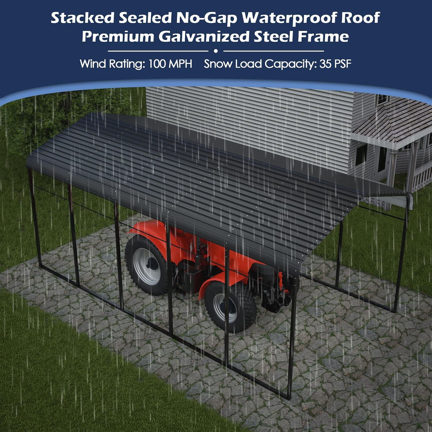 Xilingol Metal Carport review unboxing and complete package contents