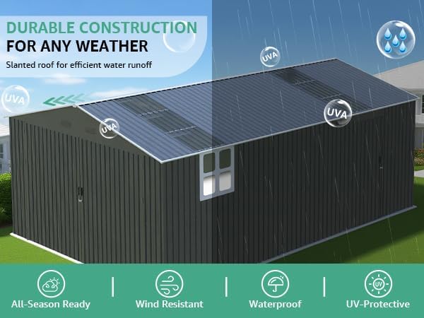 Reviews - YOPTO 13x20 Metal Shed Review: Our Honest Hands-On Experience YOPTO 13x20 metal shed review unboxing and complete package contents