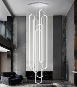 Image 1 of modern staircase chandelier review