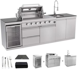 Image 1 of outdoor kitchen island with grill review