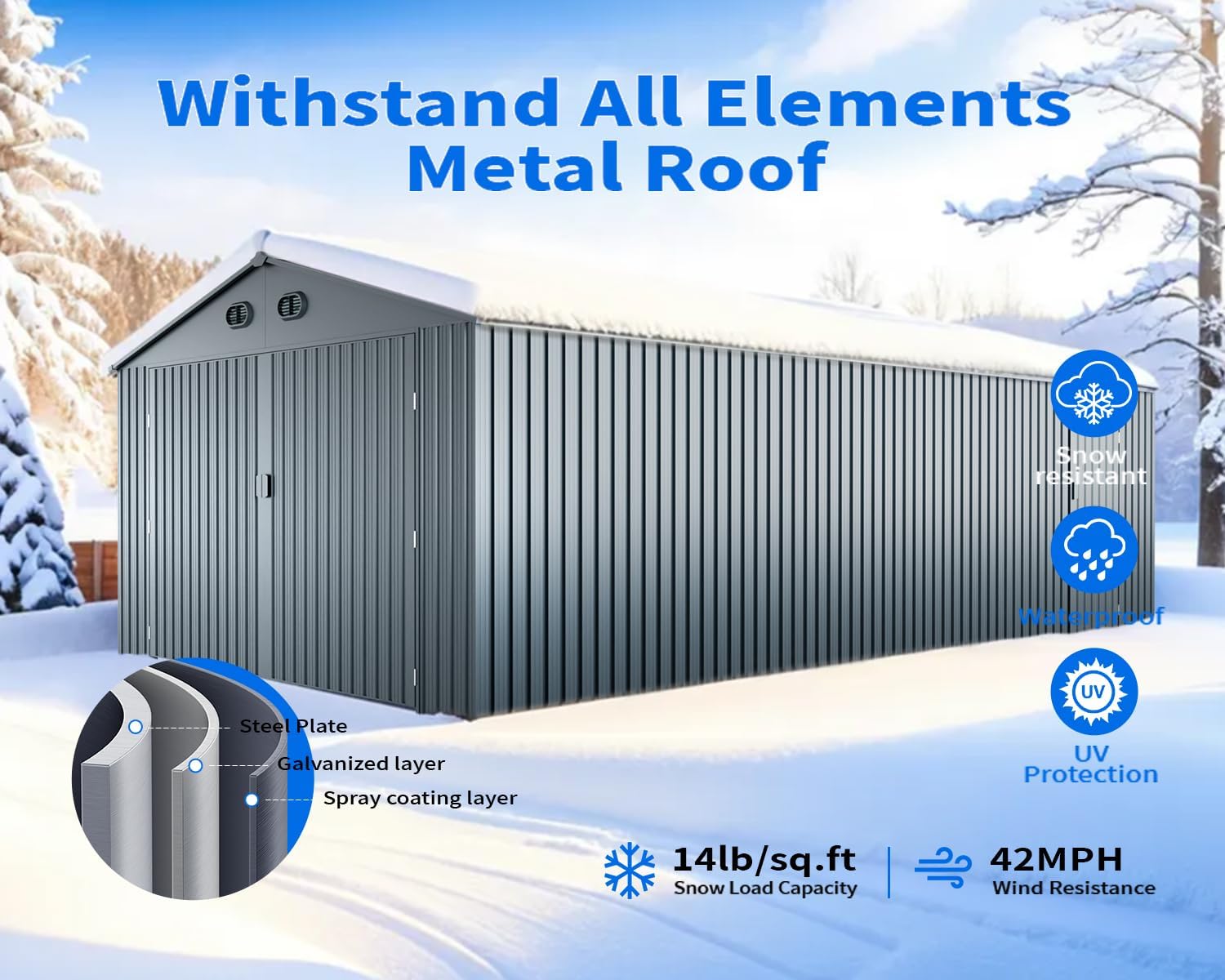 ANTSKU 20x13 ft shed review unboxing and complete package contents
