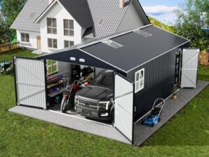 Image 1 of Metal Garage Shed 13x20 review