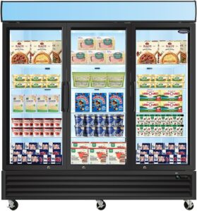 Image 1 of mikibama glass door merchandiser freezer review