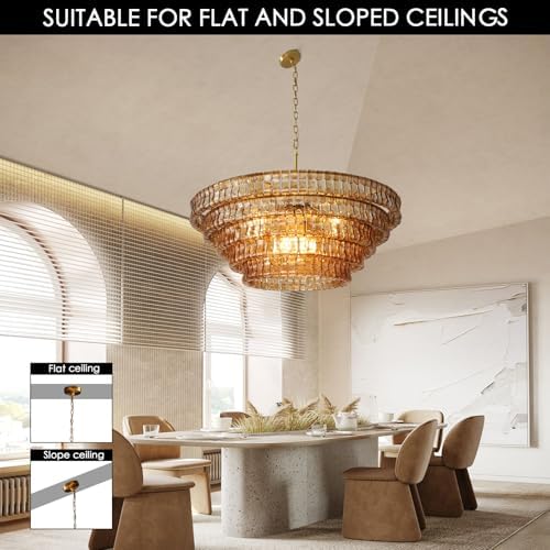 yiosi 48 chandelier review - illumination performance across room sizes