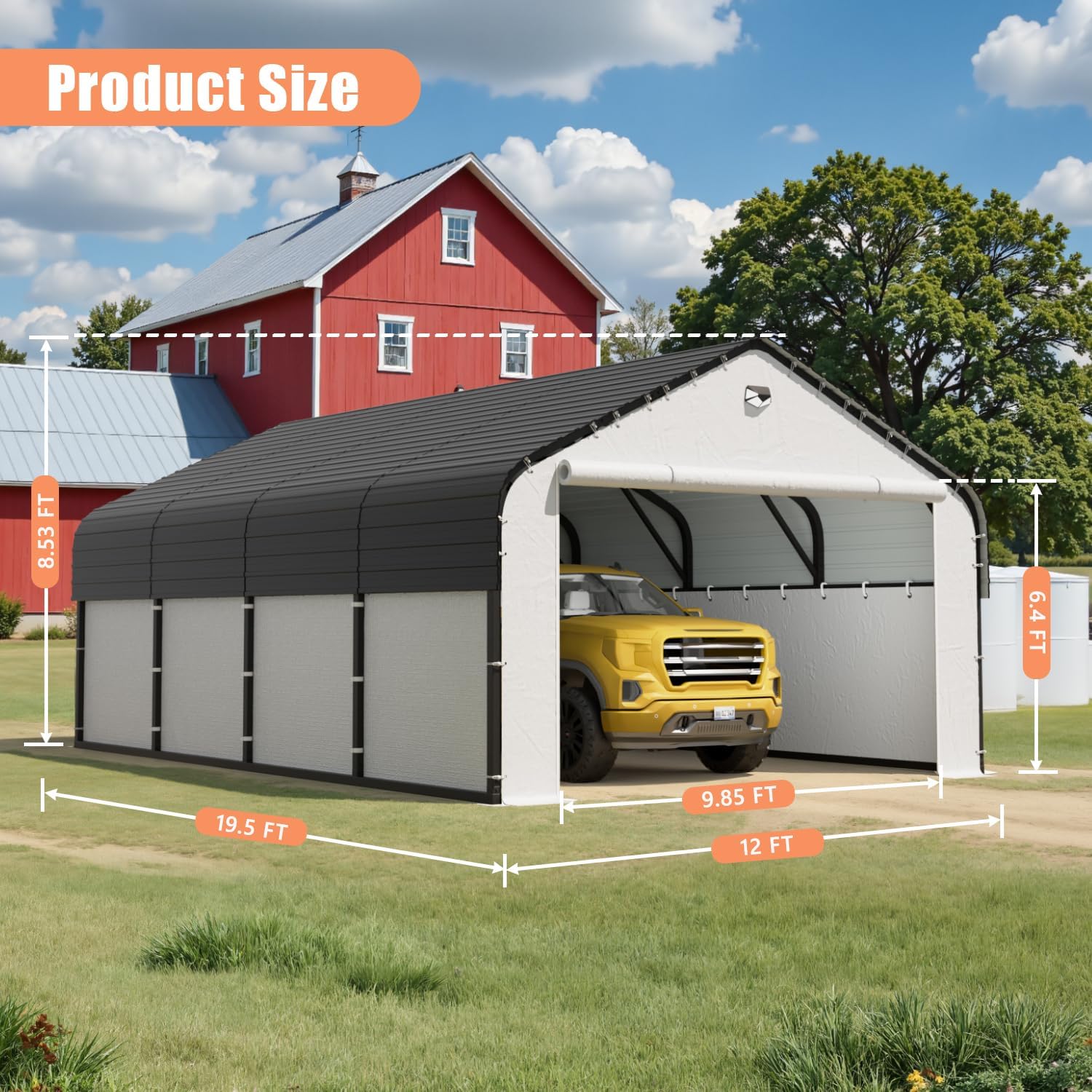 Benass 12x20 carport worth buying,Benass carport pros cons,heavy duty carport for snow,fully enclosed carport worth it,Benass vs other carports,should I buy a Benass carport unboxing and complete package contents