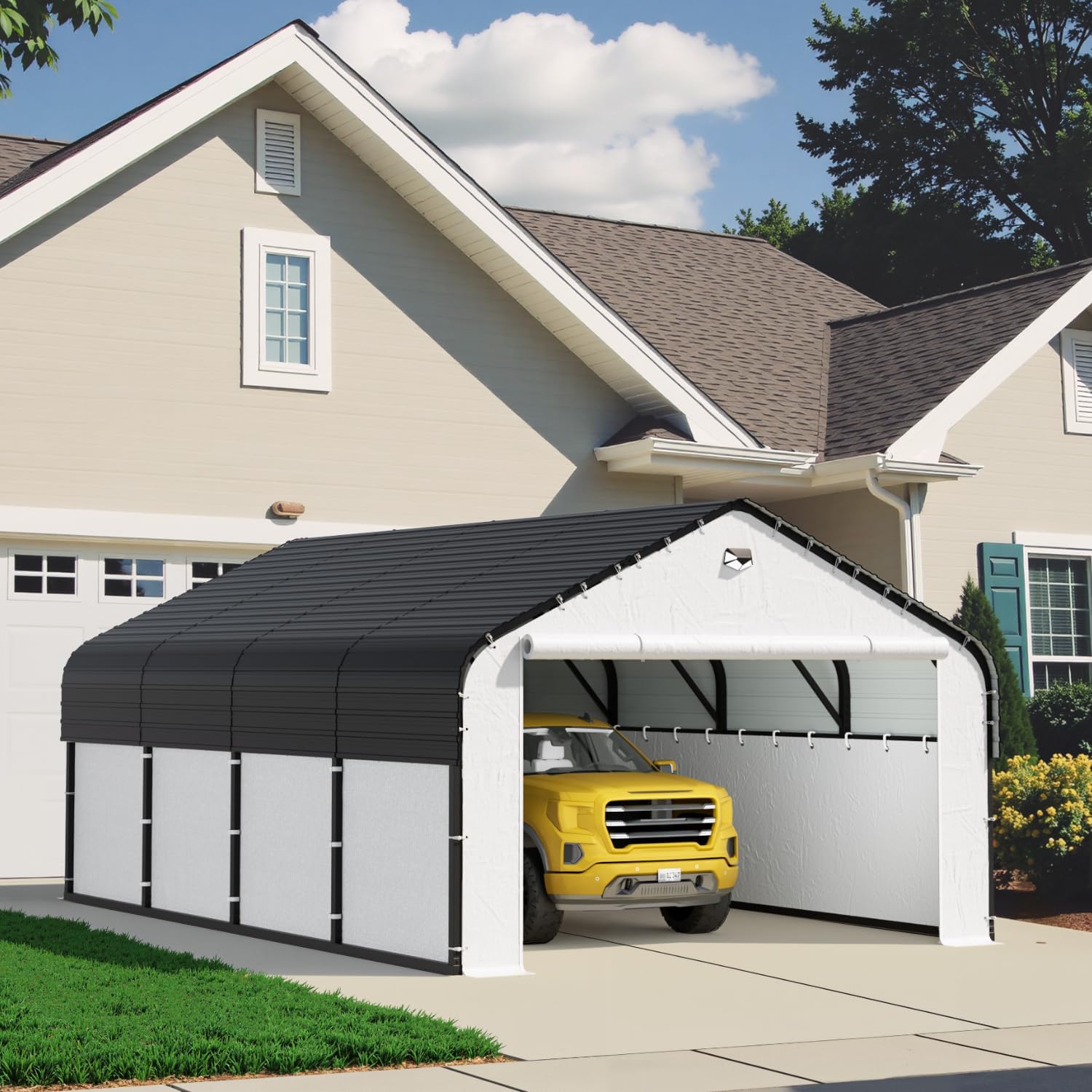 Step-by-step guide for Benass 12x20 carport worth buying,Benass carport pros cons,heavy duty carport for snow,fully enclosed carport worth it,Benass vs other carports,should I buy a Benass carport - complete tutorial