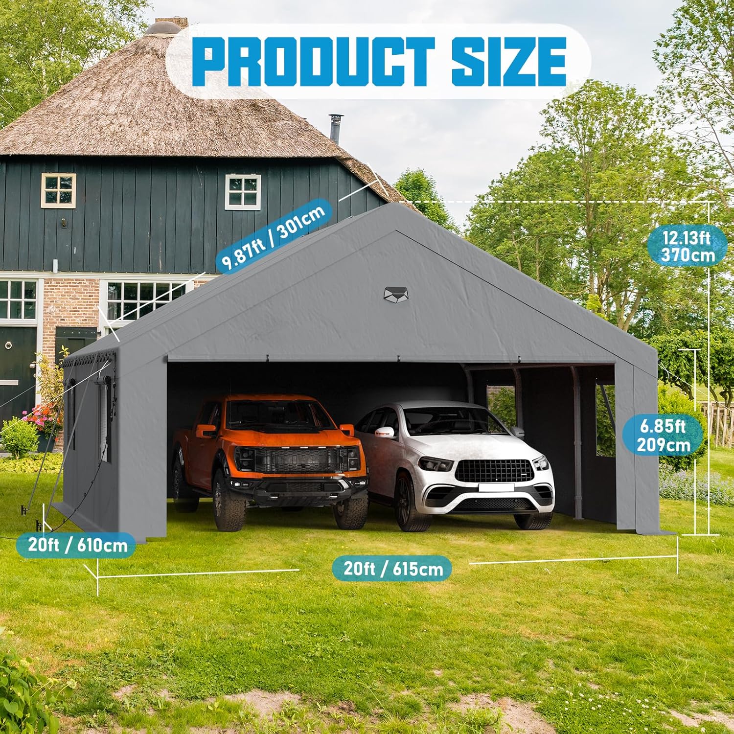 Benass 20x20 carport worth it,should I buy Benass carport,Benass carport pros cons,best heavy duty portable garage,Benass 20x20 vs competitors,Benass carport honest assessment unboxing and complete package contents