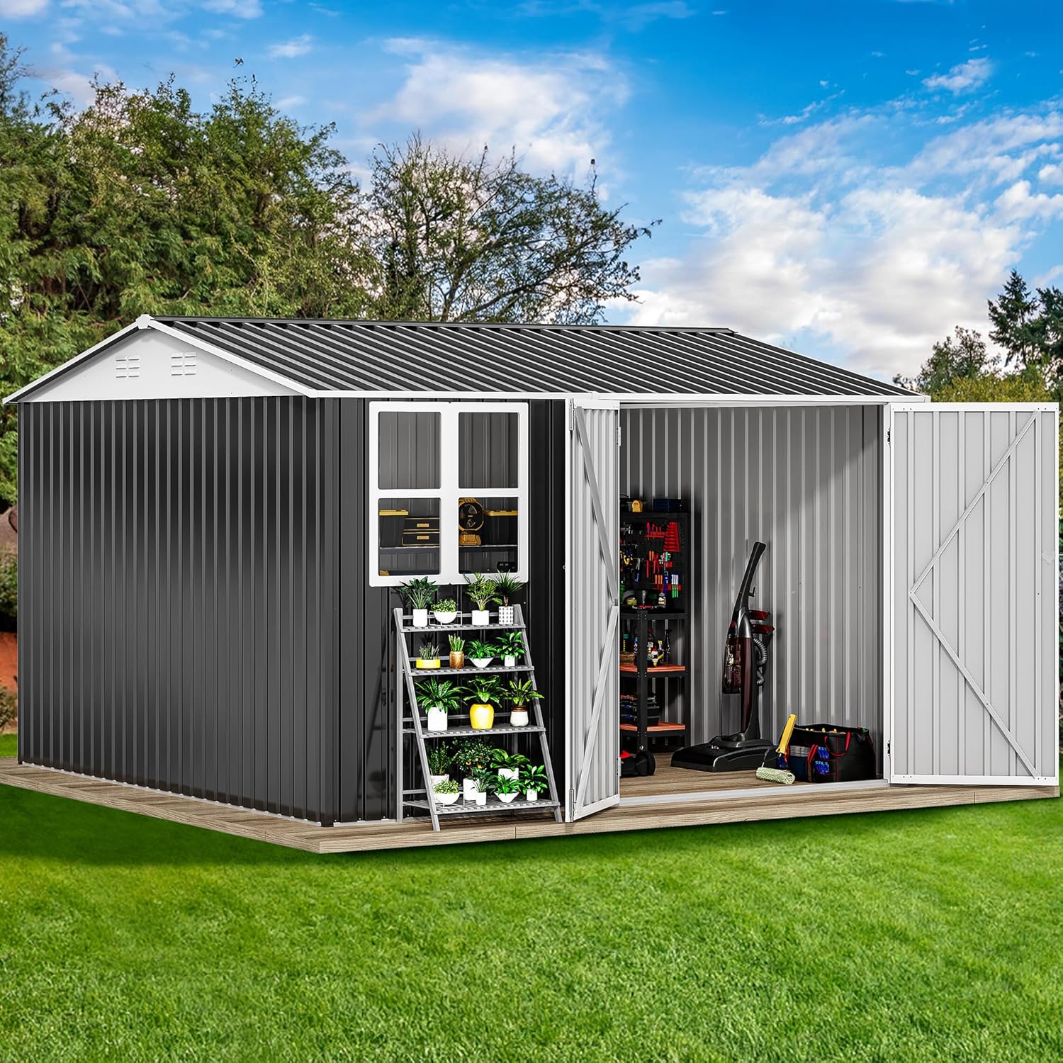 DWVO 10x10ft storage shed worth it,should I buy DWVO 10x10 shed,DWVO shed vs other brands,DWVO 10x10 pros cons,best 10x10 outdoor storage shed,DWVO large shed honest assessment unboxing and complete package contents