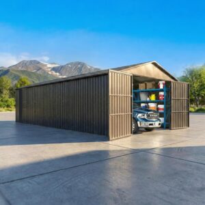 Image 1 of Domi 12x25FT Metal Garage Shed worth it