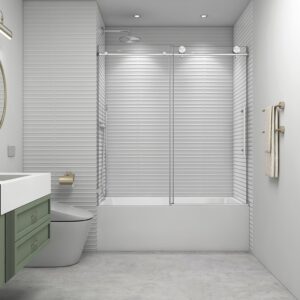 Image 1 of EPXMKX frameless sliding shower door