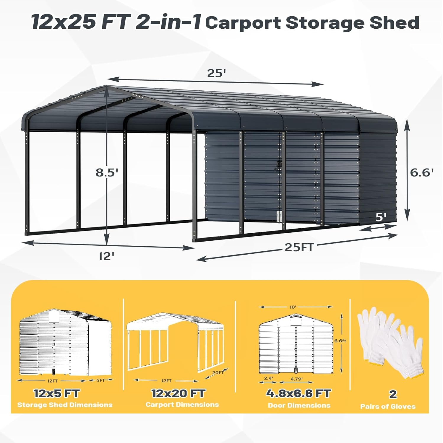 Reviews - EROMMY 12x25 Carport Worth Buying? Honest Pros & Cons EROMMY 12x25 carport worth buying,should I buy EROMMY carport,EROMMY carport pros cons,best heavy duty carport,EROMMY vs other carports,12x25 carport storage shed unboxing and complete package contents