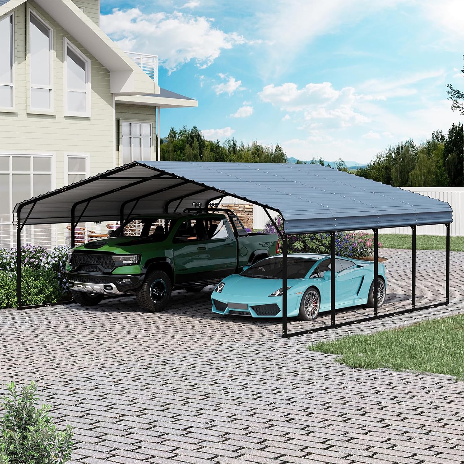 EROMMY 20x20 carport worth buying,should I buy EROMMY carport,EROMMY carport pros cons,best 20x20 metal carport,EROMMY vs other carports,heavy-duty carport worth it - detailed features and technical specifications