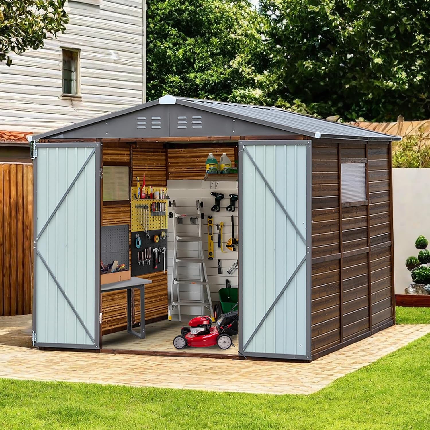 Endark 8x8FT storage shed worth it,should I buy Endark storage shed,Endark shed vs alternatives,Endark 8x8 shed pros cons,Endark storage shed worth buying,best outdoor storage shed unboxing and complete package contents