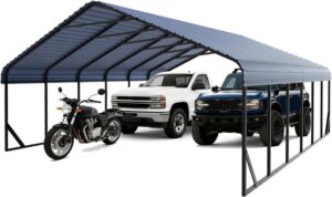 Image 1 of FILLOSLOV 20x30 carport worth it-should I buy a 20x30 carport-FILLOSLOV carport pros cons-best 20x30 metal carport-20x30 carport vs alternatives-FILLOSLOV heavy duty shelter honest