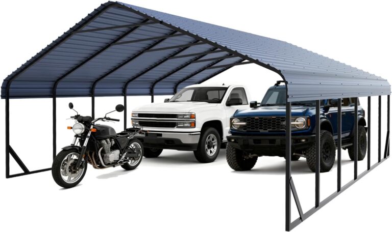 Reviews - FILLOSLOV 20x30 Carport Worth It? Honest Pros & Cons Image 1 of FILLOSLOV 20x30 carport worth it-should I buy a 20x30 carport-FILLOSLOV carport pros cons-best 20x30 metal carport-20x30 carport vs alternatives-FILLOSLOV heavy duty shelter honest