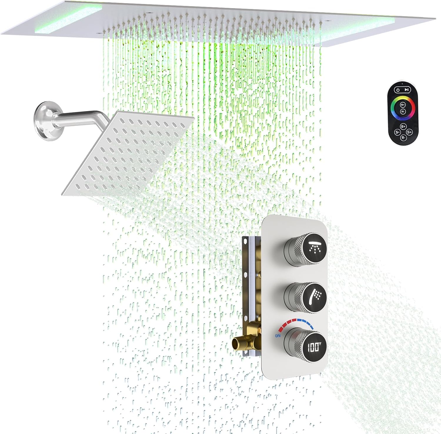 FULAIWANG digital shower system worth it,should I buy a FULAIWANG digital shower,digital shower system pros and cons,best digital shower system for bathroom,LED rain shower system worth buying,FULAIWANG vs other digital showers - detailed features and technical specifications