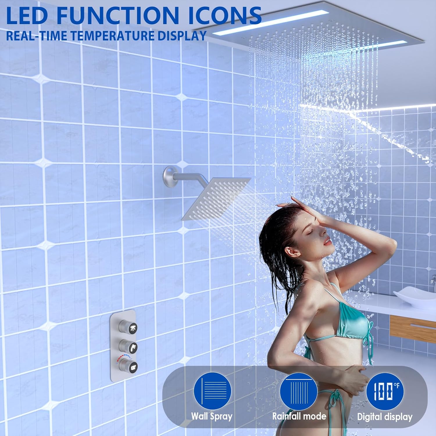 FULAIWANG digital shower system worth it,should I buy a FULAIWANG digital shower,digital shower system pros and cons,best digital shower system for bathroom,LED rain shower system worth buying,FULAIWANG vs other digital showers unboxing and complete package contents