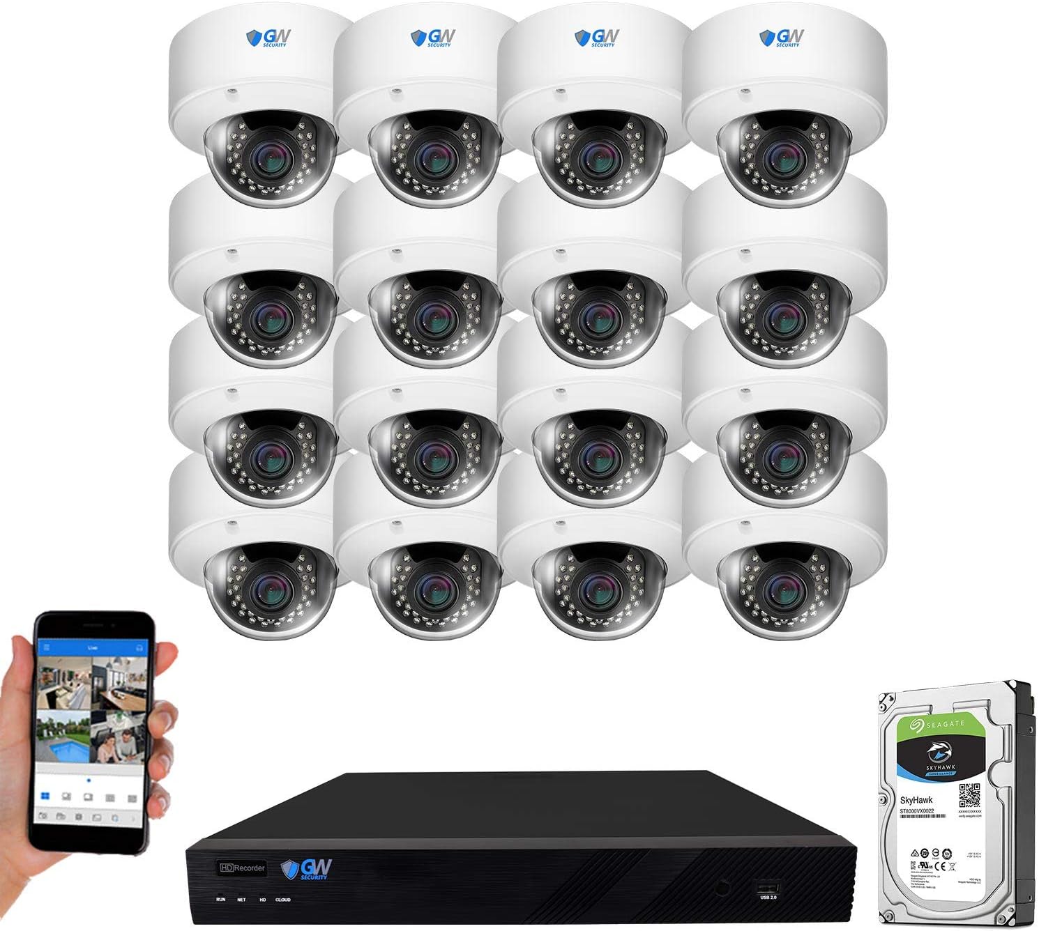 GW Security 16 channel NVR system worth it,GW Security 16 channel pros cons,best 16 channel PoE security system,should I buy GW Security NVR,GW Security vs other brands,GW Security 16 channel worth buying - detailed features and technical specifications