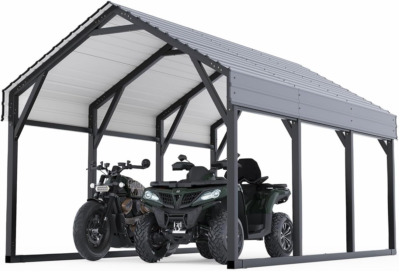 GarveeLife 12x13 carport worth it,GarveeLife carport pros cons,best metal carport for permanent shelter,should I buy a GarveeLife carport,GarveeLife vs other carports,12x13 metal carport buying guide unboxing and complete package contents