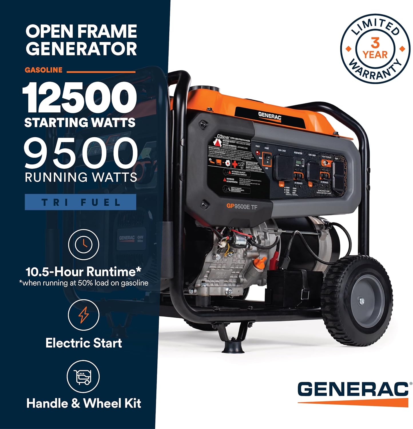 Generac GP9500 worth buying,should I buy a Generac GP9500,Generac GP9500 pros and cons,Generac GP9500 vs alternatives,best tri-fuel portable generator,Generac GP9500 honest opinion unboxing and complete package contents